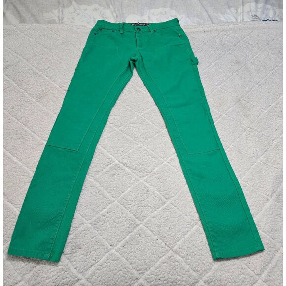 Valabasas Green‎ Slim Fit Cotton/Spandex Mens Trousers Size 30 With Button Fly & - Picture 12 of 13